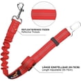 thumbnail image 3 of Cinturón de seguridad para perros con amortiguador elástico y mosquetón resistente, ajustable, máximo nivel de seguridad para todas las razas de perros y gatos, rojo, 2 unidades., 3 of 5