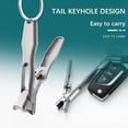 thumbnail image 5 of Anti-Splash Nail Clipper Set with Nail File, Stainless Steel Sharp Cutter for Thick Nails, Ergonomic Portable Manicure Kit with Storage Case for Men, Women & Seniors, 5 of 6