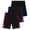 Black Black/Black Royal/Black Red, variant on Southpole Mens Athletic Shorts - 3 Pack Mesh Quick Dry Basketball Gym Shorts for Boys (Sizes M-2XL)