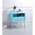 thumbnail image 1 of ACME Sonria II End Table in Light Blue & Natural, 1 of 2