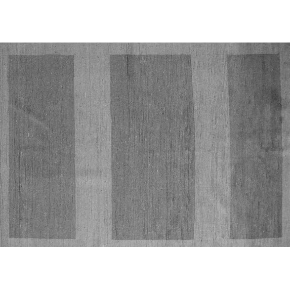 Ahgly Company Indoor Rectangle Abstract Gray Modern Area Rugs, 3' x 5'