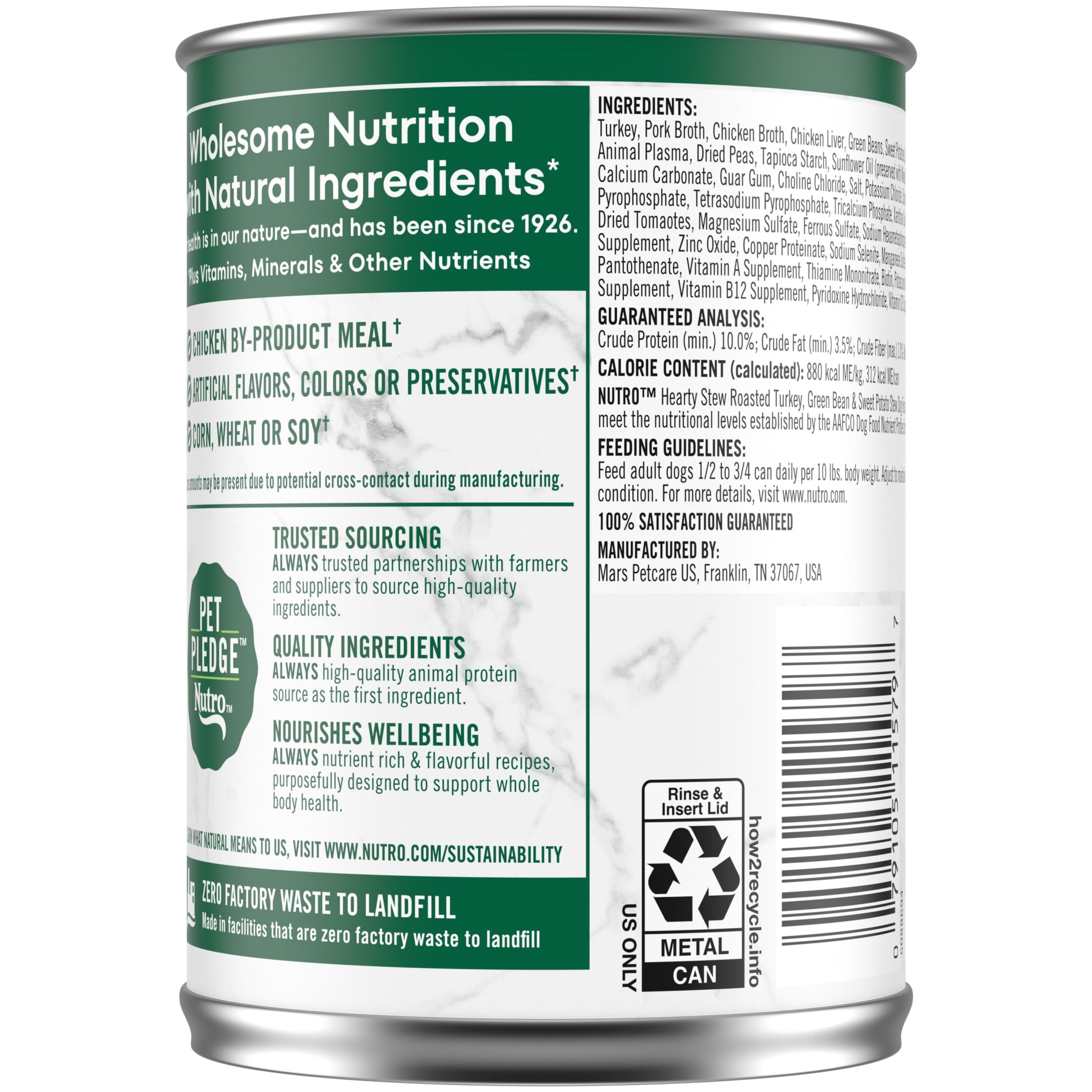 Nutro Natural Choice Cuts In Gravy Turkey Recipe Adult Wet Dog Food, 3.5 oz Can