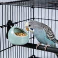 thumbnail image 4 of Ceramic Bird Feeder Bowl Anti-spill Parrot Food Water Dish Heavy-duty Small Pet Weaning Training Feeding Cup Cage Accessories for Lovebird Parakeet Cockatiel, 4 of 4