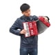 thumbnail image 2 of Acordeón de Teclado IRIN con 22 Teclas y 8 Bajos, Fabricado en Madera de Arce, Color Rojo Intenso, Incluye Correas, Guantes y Paño de Limpieza, Peso Ligero de 3kg, Ideal para Músicos Principiantes y, 2 of 7