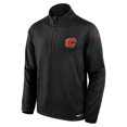 thumbnail image 2 of Men's Fanatics Black Calgary Flames Authentic Pro Rink Quarter-Zip Top, 2 of 3