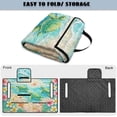 thumbnail image 6 of Whosucclay Turtle Beach Floral Golf Cart Seat Covers Towel Blanket, 4 Pockets Club Car Seat Cover Protector for 2-Person Golf Carts EZGO Yamaha, 6 of 9