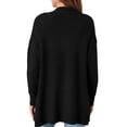 thumbnail image 5 of Suéter PRETTYGARDEN Largo Abierto de Punto Negro XL, 5 of 5