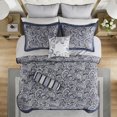 thumbnail image 6 of Cotton Bedding Set 12 Piece Comforter Set with Cotton Bed Sheets Navy Queen,Comforter Set, 6 of 21