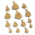 thumbnail image 1 of Fern Leaf Wood Mini Charms Shapes DIY Craft Jewelry - With Hole - 12mm (26pcs), 1 of 7