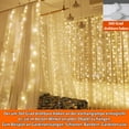 thumbnail image 4 of 300 Led Curtain Lights 118X118 Inches Usb String Lights With 8 Modes Remote Control Adjustable Brightness - Yellow Fairy Lights For Bedroom Windows Indoor Outdoor Decoration, 4 of 6