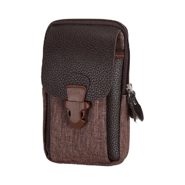 Bolso para Hombre Bolso para Riñonera Vertical Btafrte Café