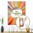 thumbnail image 4 of Designart "Colorful Mid Century Optical Charm I" Abstract Mirror Wall Decor - Mid-Century Multi-Color Abstract Mirror Wall Art For Entryway - 32" x 24" Inch, 4 of 6