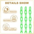 thumbnail image 3 of Uxcell 25 Feet Plastic Chain Link Safety Barrier Chain 0.8x1.4" Buckle Light Green, 3 of 6