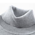thumbnail image 4 of YLSDY Men's Turtleneck Shirt Slim Fit Mock Neck Thermal Shirts for Men Solid Color Turtle Neck Pullover Basic Top Gray L, 4 of 8