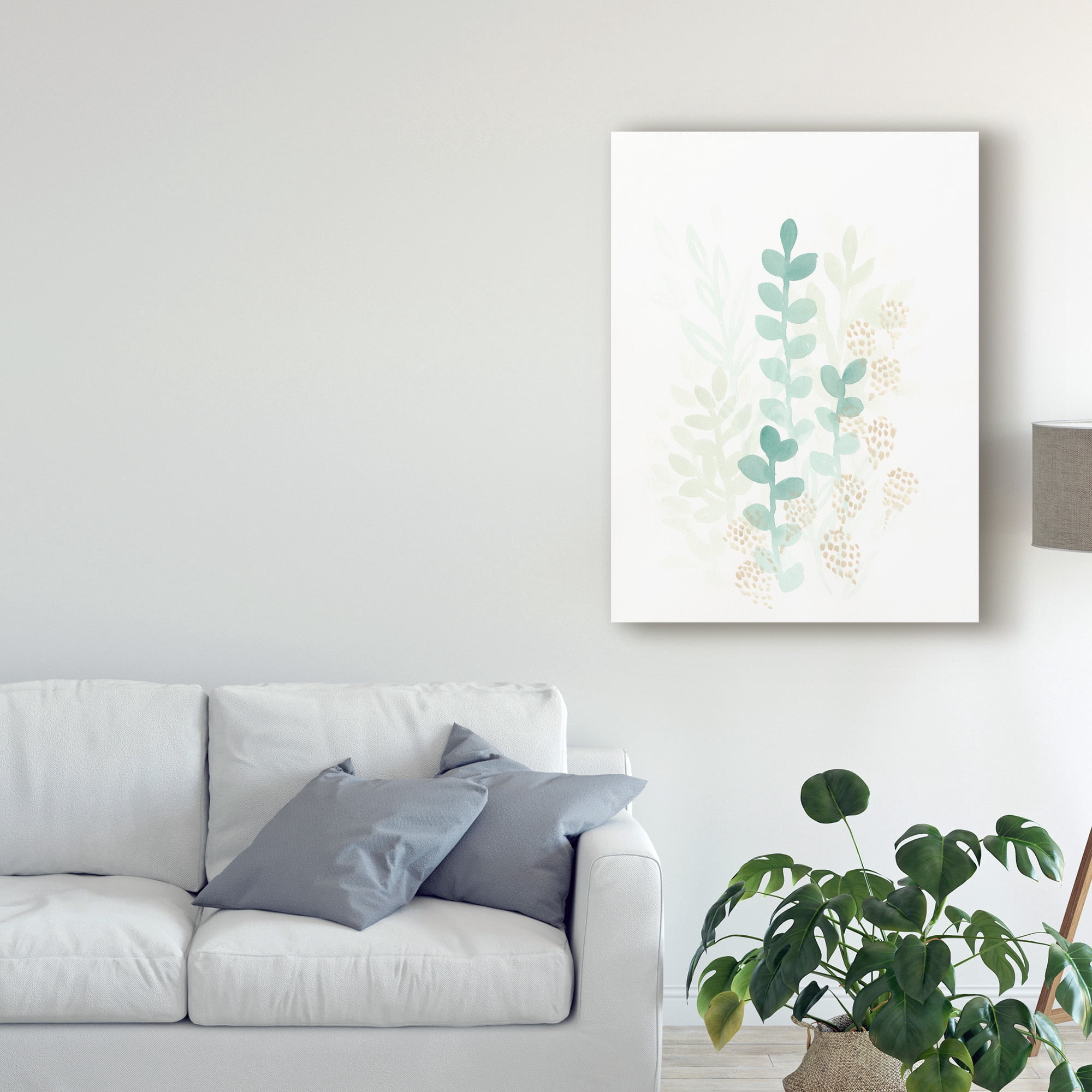 Trademark Fine Art 'Sprout Flowers I' Canvas Art by June Erica Vess