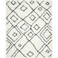 thumbnail image 5 of SAFAVIEH Toronto Neasa Abstract Polyester Shag Area Rug, Ivory/Blue, 5' x 8', 5 of 5