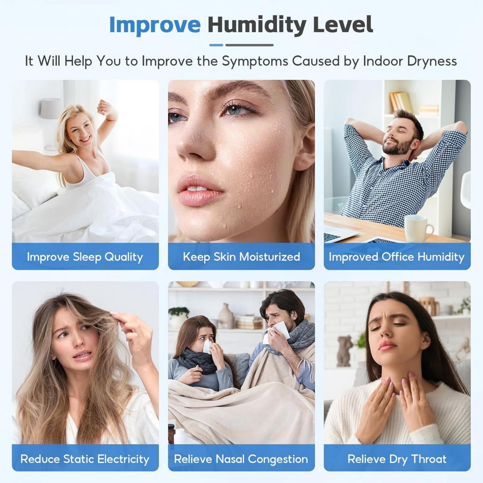 Humidifier Replacement Filters Compatible with Honeywell HFT600 HEV615 HEV615B HEV615W HEV620 HEV620B HEV620W HEV-615 HEV-615B HEV-615W HEV-620 HEV-620B HEV-620W -1 Pack,Blue