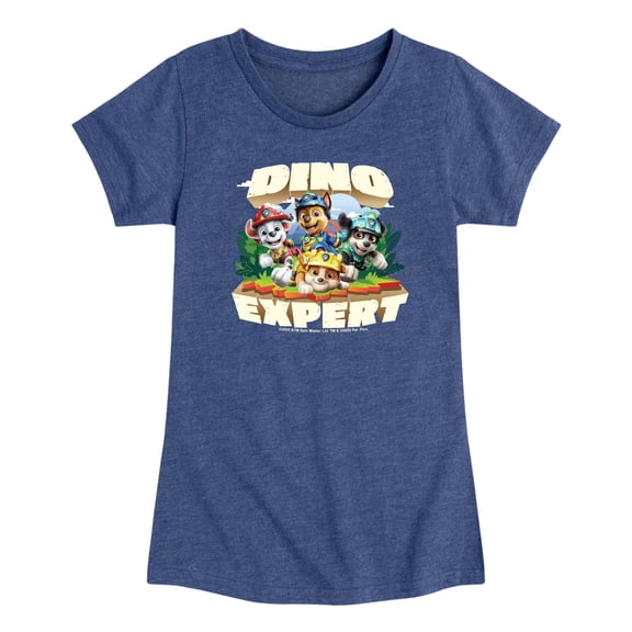 Paw Patrol: The Dino Movie - Dino Expert Pups - Toddler Girls Fitted Short Sleeve T-Shirt