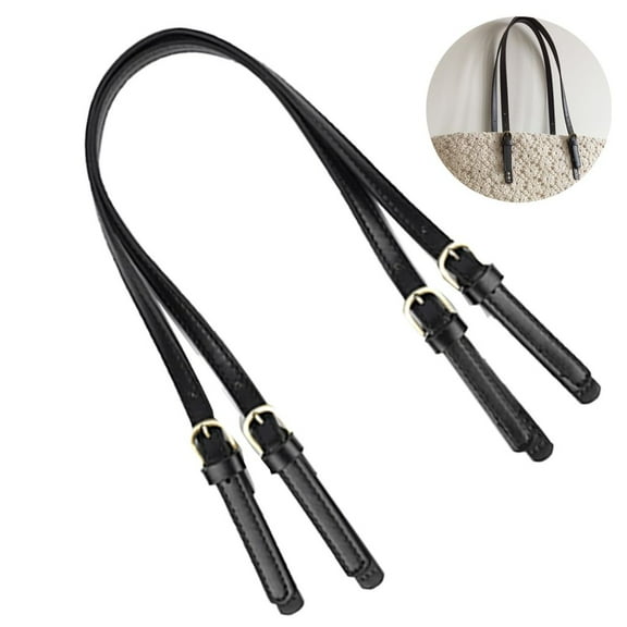 Universal Removable Shoulder Strap For Handbags And Crossbody Bags, Adjustable Pu Leather With Metal Buckle, Perfect For Diy Handmade Accessory Projects (Black)