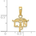 thumbnail image 5 of 14K Yellow Gold Lpn Symbol Pendant (13 X 12) Made In Peru k4933, 5 of 6