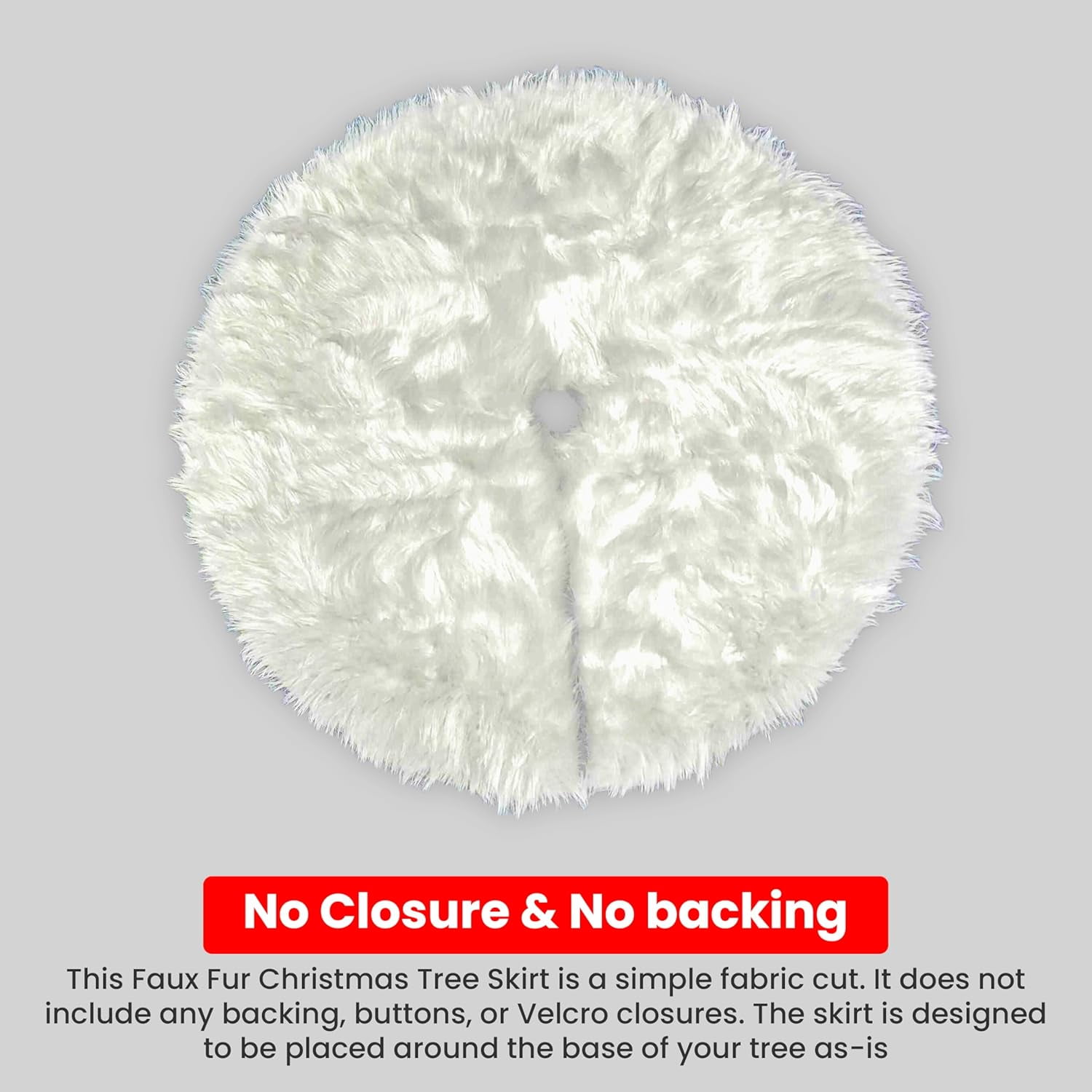 FabricLA Shaggy Faux Fur Fabric - 30" X 30" Inches Pre-Cut - Use Fake Fur Fabric for DIY, Craft Fur Decoration, Fashion Accessory, Hobby - 2 White & 2 Black Pack Fur Fabric