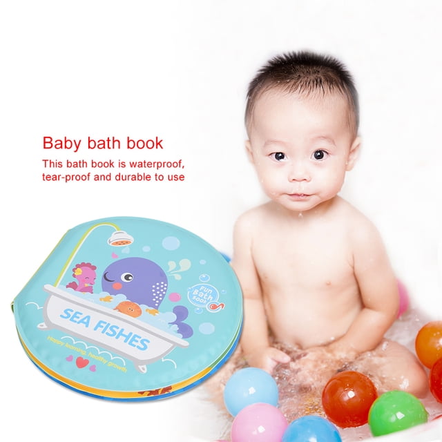 Libro de baño para bebé, libro de baño impermeable, libro de tela educativo para bebé, libro de tela para niños, funcionalidad versátil