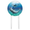 thumbnail image 1 of Acrylic Dolphin and Baby Having Fun Ocean Cake Topper Party Decoration for Wedding Anniversary Birthday Graduation, 1 of 7