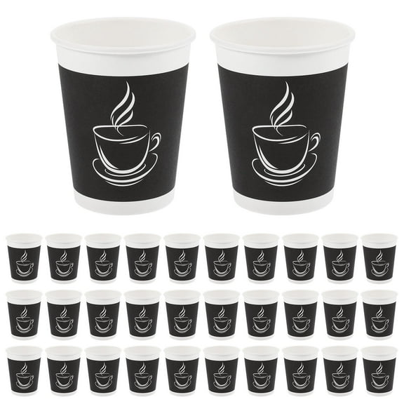 FRCOLOR 50 Assorted Color Paper Coffee Cups for Party Use Durable Heat Resistant Disposable Cups 50 Count