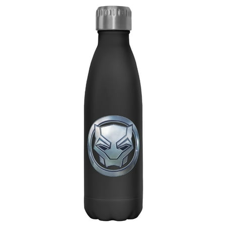 

Black Panther: Wakanda Forever Vibranium Panther Logo Stainless Steel Water Bottle Black 17 oz.