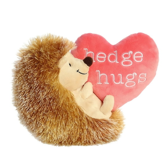 Aurora - Small Brown JUST SAYIN' - 9" Hedgehugs Hedgie - Witty Stuffed Animal