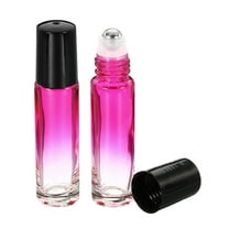 Uxcell 10mL Glass Essential Oil Roller Bottles, Red 2 Pack