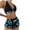 Blue, variant on ibuvkizy Tankinis Swimsuits for Women Loose Modest Two Piece Bathing Suits Solid Bikini Strap Deep V Sexy Split Swimsuit Set Three-piece Swimming Suit Bikini Sets for Women's Plus Size