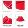 thumbnail image 4 of Poncho con capa y sombrero para disfraz navideño de mascota, capa de Papá Noel para gatos, color rojo, 4 of 6