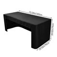 thumbnail image 2 of Fitted Tablecloth for 6 Foot Tables - Open Back Washable Polyester Rectangle Table Cover for Party Wedding Banquet Craft Show, 2 of 7