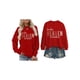 thumbnail image 3 of Suéter de Mujer con Estampado de Letras, Cuello Redondo y Larga Rojo L, 3 of 5