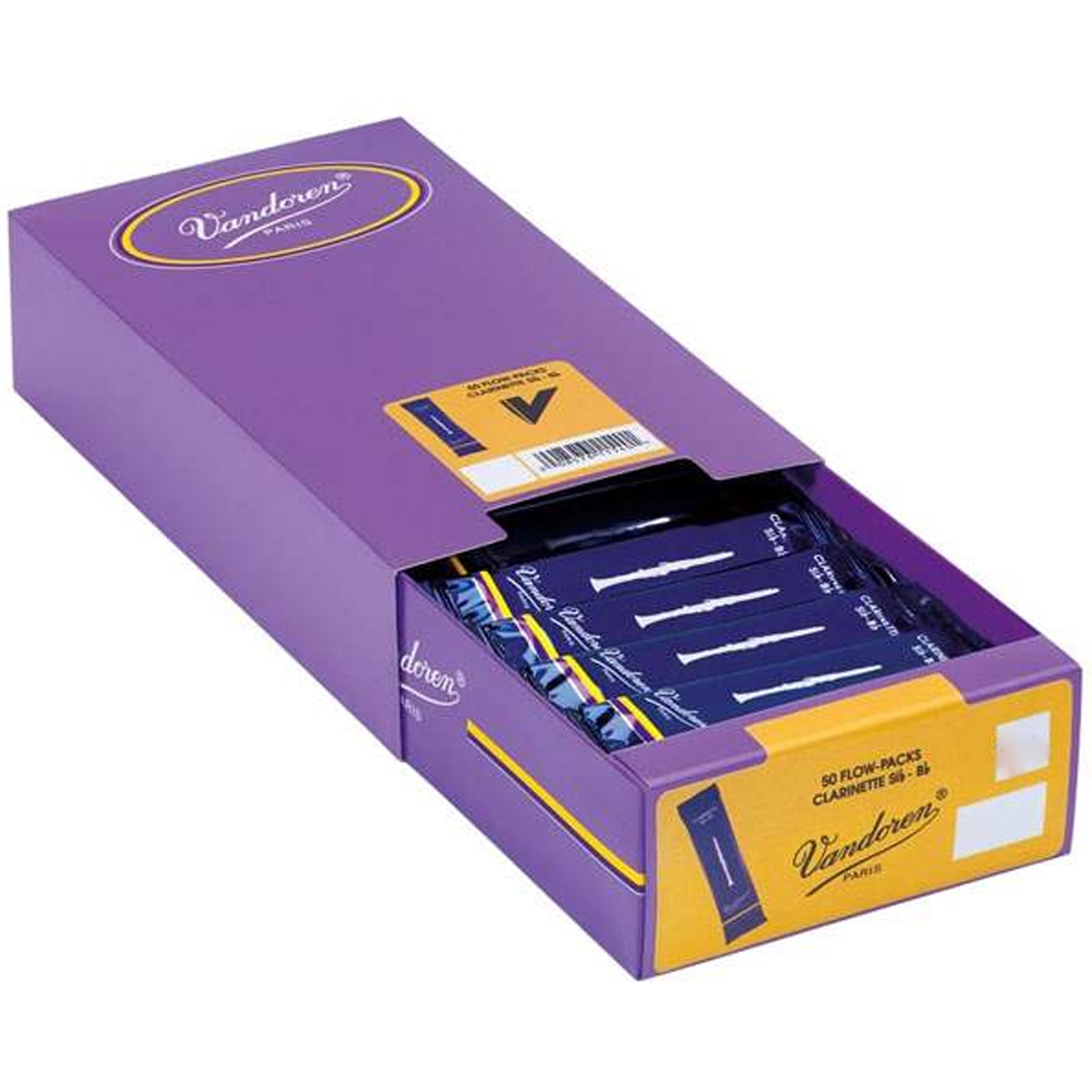 Vandoren Traditional Bb Clarinet Reeds #2, Box of 50  -CR102/50