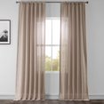 thumbnail image 1 of HPD Half Price Drapes SHFLNCH-M020-96 Rideau Transparent en Faux Lin (1 Panneau), 50 X 96, Taupe Douce, 1 of 10