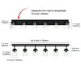 thumbnail image 4 of Melucee 6-Light Directional Ceiling Light Track Lighting Kit, Bathroom Vanity Light, Black Kitchen Track Lighting Fixtures, 4 of 7