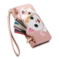 thumbnail image 3 of For Samsung Galaxy S26+ 5G Case Cat Pattern Buckle Zipper Wallet  5-card  Flip Wallet Leather With Card Holder Magnetic Closure Phone Cases Cover With Shoulder Strap and Wrist Strap,Pink, 3 of 12