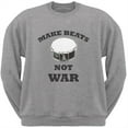 thumbnail image 1 of Make Beats Not War Snare Heather Gris Chandail en Molleton Adulte, 1 of 1