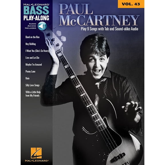 Hal Leonard Paul McCartney - Bass Play-Along Volume 43 Book/Audio Online