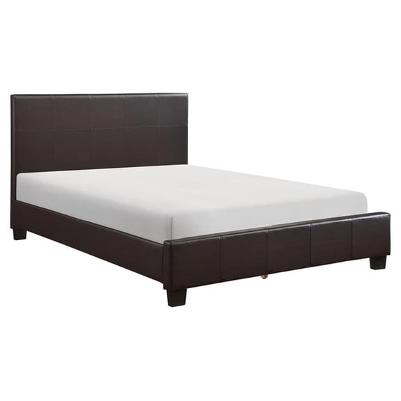 Lexicon Lorenzi Contemporary Wood California King Bed in Dark Brown