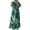 Green, variant on Dress for Women Long Sleeve Abaya Prayer Kaftan Clothing Elegant Loose Fit Casual Wear