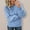 Sky Blue, variant on Harpily Sweaters for Women Crew Neck Long Sleeve Shirts 3D Textured Cable Knit Lightweight Soft Womens Knitted Pullover for Fall Outfits