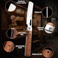 thumbnail image 5 of Huusk  Folding Nakiri Knife - Pocket Chef Knives with 440C Stainless Steel Ultra Sharp Blade, Portable Kitchen Knife for BBQ Trip Outdoor,Gift for Men and Women, 5 of 7