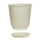 thumbnail image 1 of Tabletop Flower Pot Dormitorio Balcón Agujero de drenaje Flowerpot Planter Contenedor suculento con platillo accesorio de jardinería Elenxs HA011376-02, 1 of 7