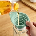 thumbnail image 5 of 1Pc Clearance Under $3 Silicone Collapsible Funnel Funnel Silica Gel For Kitchen Transfer Liquids Collapsible Blue, 5 of 9