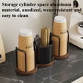 thumbnail image 4 of Stainless Steel Toilet Paper Rack, Wall Mounted Tissue Dispenser With Suction Cup Mounting, for Bathroom Organization, Black, 4 of 6