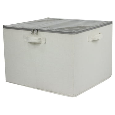 Mainstays Canvas 16 Pair Shoe Organizer Bin