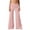 184#Light pink, variant on Women Fold Over Flared Pants Y2K Plisse Foldover Sweatpants Stretchy Wide Leg Casual Lounge Yoga Pants Light pink S